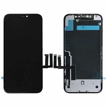 Apple Uyumlu iPhone 11 Lcd Ekran Siyah Tft Kalite