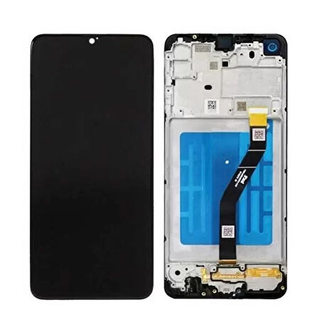 Samsung Uyumlu Galaxy A21 A215 Lcd Ekran Siyah Hk Servis Çıtalı