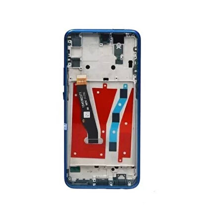 Huawei Uyumlu Y9 Prime 2019 Lcd Ekran Mavi Çıtalı