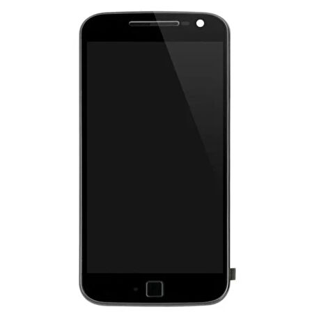 Motorola Uyumlu Moto G4 Plus Lcd Ekran Siyah Çıtalı
