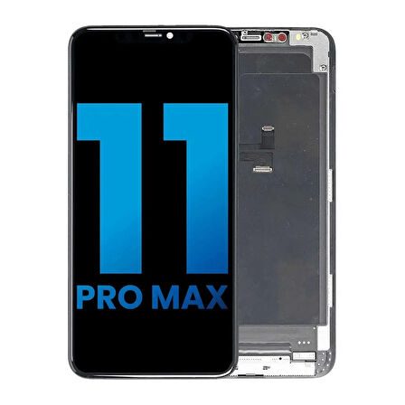 Apple Uyumlu iPhone 11 Pro Max Lcd Ekran Dokunmatik Siyah TFT Kalite