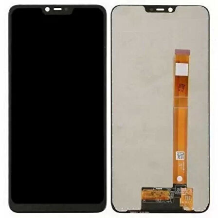 Realme Uyumlu C1 Lcd Ekran Siyah Çıtasız