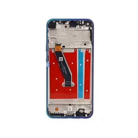 Huawei Uyumlu P40 Lite E Lcd Ekran Mavi Çıtalı