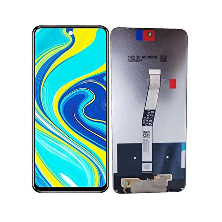 Xiaomi Uyumlu Redmi Note 9S Lcd Ekran Dokunmatik Siyah Çıtasız Servis