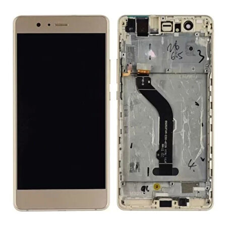 Huawei Uyumlu P9 Lite Lcd Ekran Gold Çıtalı