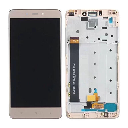 Xiaomi Uyumlu Redmi Note 4 Lcd Ekran Dokunmatik Gold Çıtalı Servis