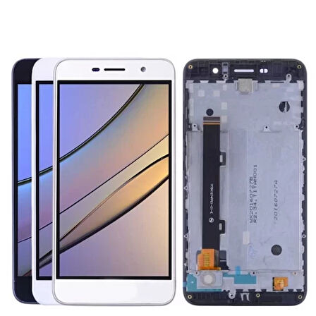 Huawei Uyumlu Y6 Pro Lcd Ekran Siyah Çıtalı