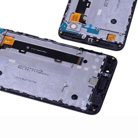 Huawei Uyumlu Y6 Pro Lcd Ekran Siyah Çıtalı