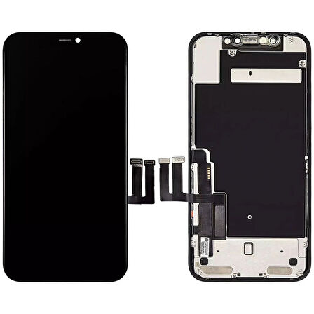 Apple Uyumlu iPhone 11 Lcd Ekran Dokunmatik Siyah OLED Ltps (Glw)