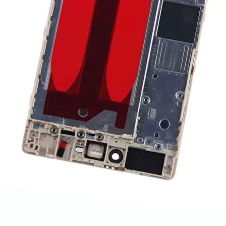 Huawei Uyumlu P8 Lcd Ekran Gold Çıtalı