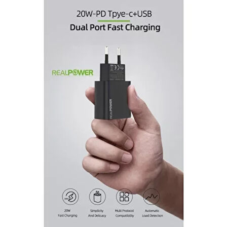 Realpower 25W Seyahat Şarj Aleti Rp-Cg25