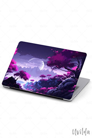 MacBook Pro 16 A2485 uyumlu Japon-14 Baskı Msoft Ay Işığı ve Sakura