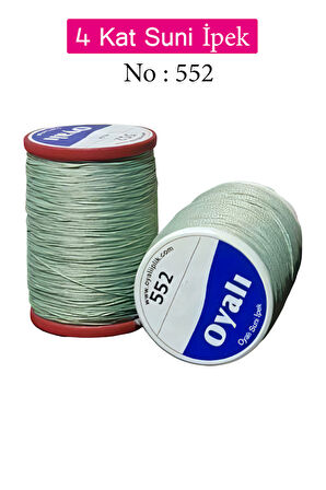 Oyalı 4 Kat Suni İpek İplik İğne Oyası Boncuk İpi Tığ Oyası No:552