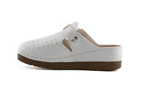 Mantar Tabanlı Ortopedik Kapalı Sabo Kadın Terlik - Anatomic Comfort - 3040