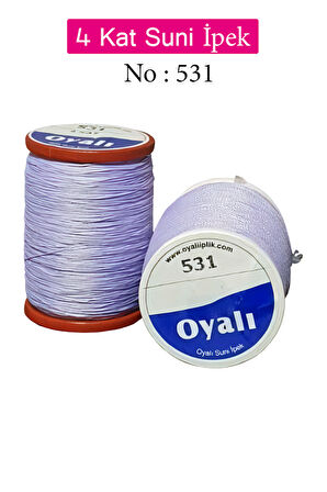 Oyalı 4 Kat Suni İpek İplik İğne Oyası Boncuk İpi Tığ Oyası No:531