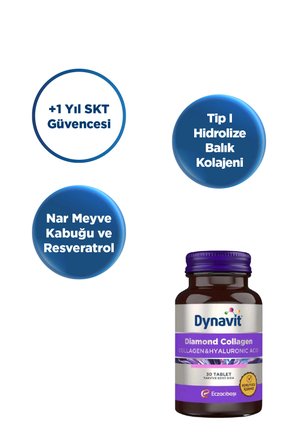 Dynavit Diamond Collagen Hyaluronic Acid 30 Tablet