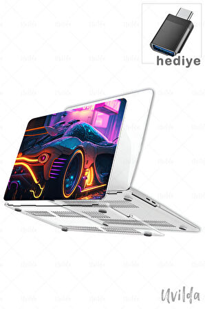MacBook Pro 14 A3401 A3185 A3112 A2992 A2918 A2779 A2442 uyumlu Otomo-18 Lüks Msoft Hyper Neon