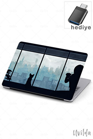 MacBook Air 13.3 A2337 A2179 A1932 uyumlu Japon-11 Msoft Macbook Anime Silüet