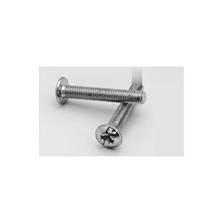 Yuvarlak Yıldız Başlı RYSB Kulp Vidası, Civata M4x45 - 50 Adet TdrTr