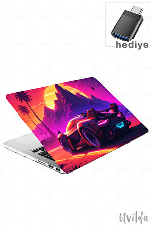MacBook Pro 16 A2485 uyumlu Otomo-21 Msoft HD Desen Günbatımı Sürüş