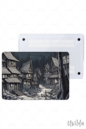 MacBook Pro 13 A2338 A2289 A2251 A2159 A1989 A1708 A1706 uyumlu Derin 8 Msoft Koruma Ahşap Kasaba