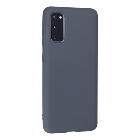 Samsung Galaxy S20 Kılıf Nano içi Kadife Silikon - Gri