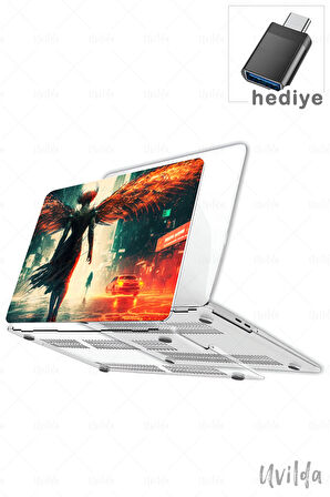 MacBook Pro 14 A3401 A3185 A3112 A2992 A2918 A2779 A2442 uyumlu Nefes-13 Lüks Msoft Yağmur İblis