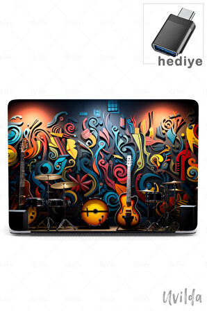MacBook Air 13.6 A3113 A2681 uyumlu Nefes-16 Kapak Msoft Melodi ve Müzik