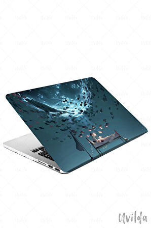 MacBook Pro 14 A3401 A3185 A3112 A2992 A2918 A2779 A2442 uyumlu Nefes-3 TPU Kapak Msoft Gece Balık Rüya