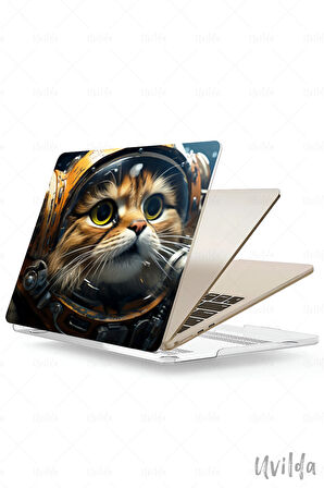 MacBook Air 13.6 A3113 A2681 uyumlu Nefes-2 HD Baskı Msoft Astronot Kedi
