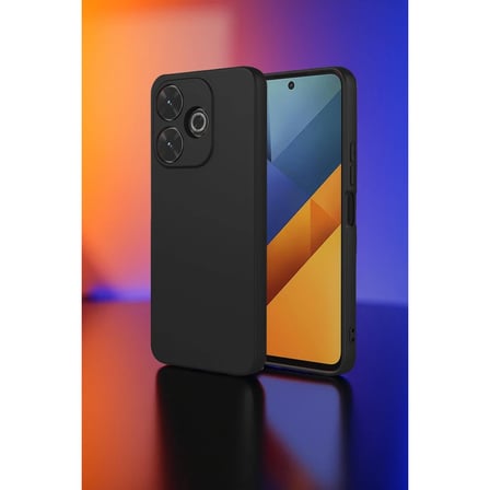 Xiaomi Redmi 13 4G Kılıf Nano içi Kadife Silikon - Siyah
