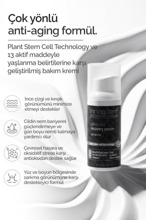 Mineaderm Advanced Recovery Yaşlanma Karşıtı Hyalüronik Asit 30 Yaş + Gece-Gündüz Yüz Kremi 50 ml 