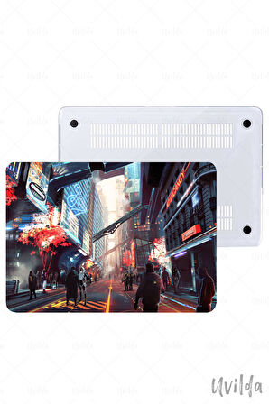 MacBook Pro 13 A2338 A2289 A2251 A2159 A1989 A1708 A1706 uyumlu Japon-12 Msoft Darbe Emici Ütopik Şehir