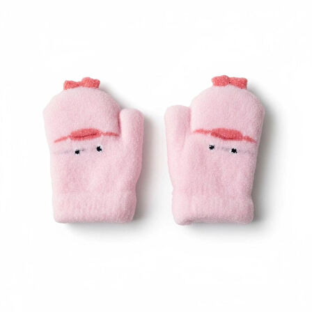 0-18 Ay Kız Çocuk Örme Eldiven