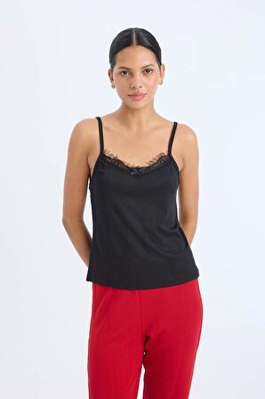 Fall in Love Regular Fit Askılı Casual Üst