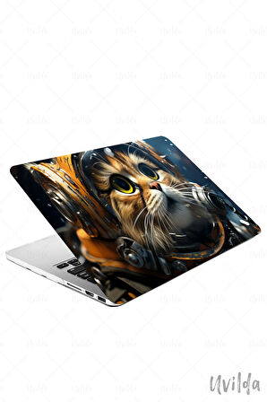 MacBook Air 15 A3114 A2941 uyumlu Nefes-2 Msoft Ultra HD Astronot Kedi