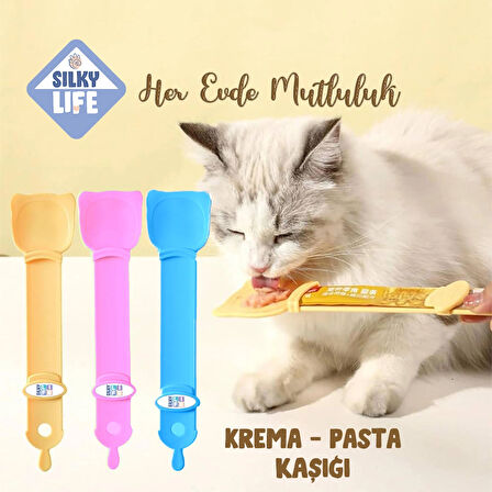 SilkyLife - Kedi Krema / Pasta Kaşığı