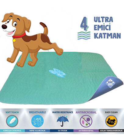 SilkyLife - Köpek Tuvalet Eğitim Matı - Yıkanabilir / 60*90