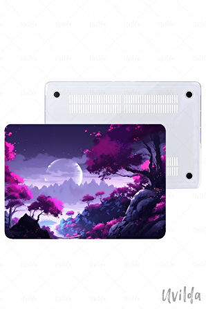 MacBook Pro 13 A2338 A2289 A2251 A2159 A1989 A1708 A1706 uyumlu Japon-14 TPU Msoft Ay Işığı ve Sakura