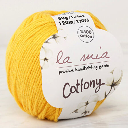 La Mia Cottony Hardal Sarı Bebek El Örgü İpi - P18-L018 - 33559