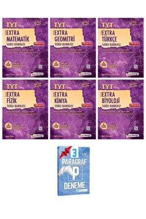 TYT Extra Matematik Geometri Türkçe Fizik Kimya Biyoloji Soru Bankası