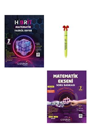 7.Sınıf Hibrit Matematik Fasikül Defter ve Matematik Ekseni Soru Bankası