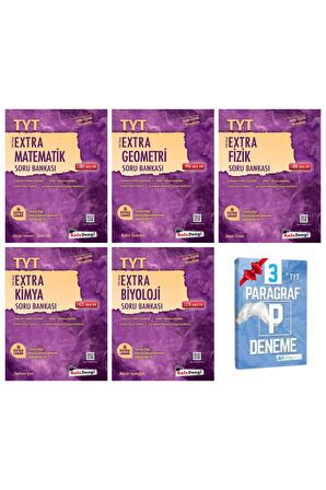 TYT Extra Matematik Geometri Fizik Kimya ve Biyoloji Soru Bankası