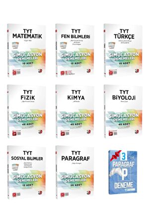 TYT Tüm Dersler Simülasyon Denemeleri Seti ( 8 Kitap )