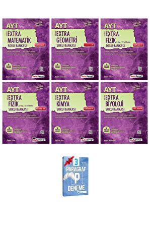 AYT Extra Matematik Geometri Fizik 1-2 Kitap Kimya ve Biyoloji Soru Bankası