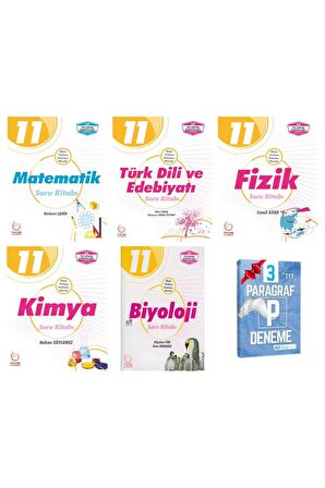 11.Sınıf Matematik Edebiyat Fizik Kimya Biyoloji Soru Bankası Set