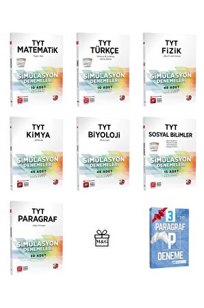 TYT Mat Türkçe Fizik Kimya Biyoloji Sosyal Paragraf Simülasyon Deneme