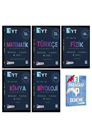 TYT Matematik 12'li Türkçe 12'li Fizik Kimya ve Biyoloji 40'lı Deneme