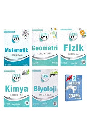 AYT Matematik Geometri Fizik Kimya ve Biyoloji Soru Kitabı Set