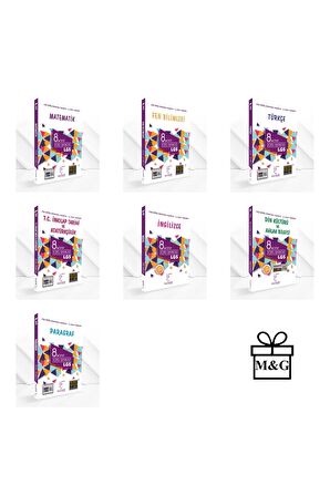 LGS 8.Sınıf Matematik Fen Türkçe İnkılap İngilizce Din Paragraf Soru Bankası